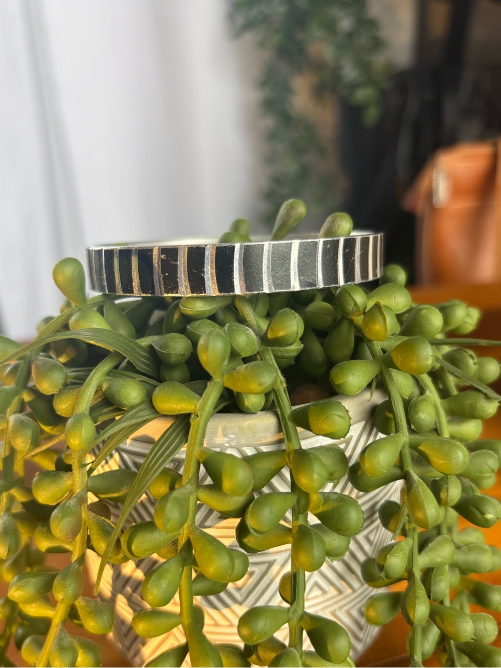 Vintage W. Germany Black and Silver Bracelet
